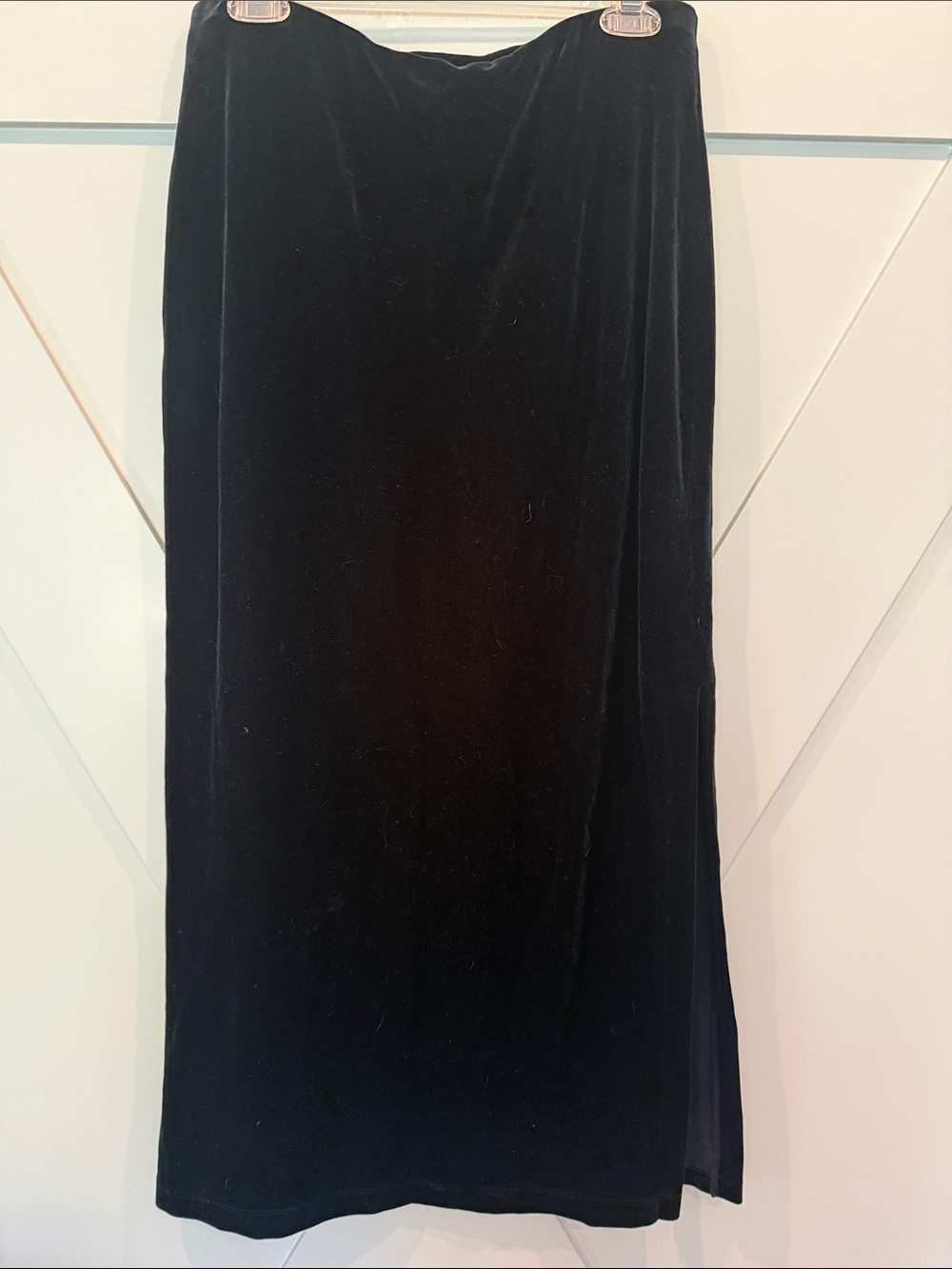 Classiques Entier Black Velvet Maxi Skirt